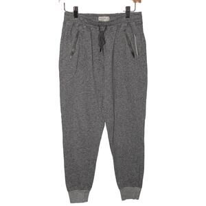Womens Abercrombie & Fitch Gray Cotton Flannel Sweatpants Joggers Pants Size XS